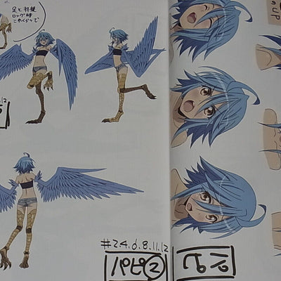 Monster Musume no Iru Nichijou Animation Setting Art Book vol.1-3 complete set