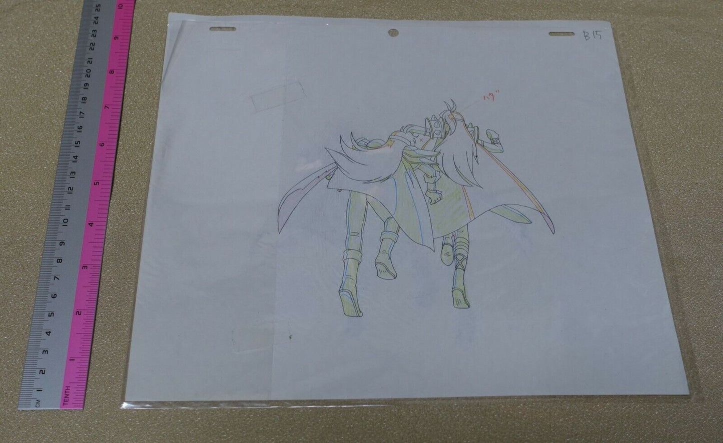 Cel & Raw Key Frame Art The Slayers Rina & Naga B15 Japanese Animation