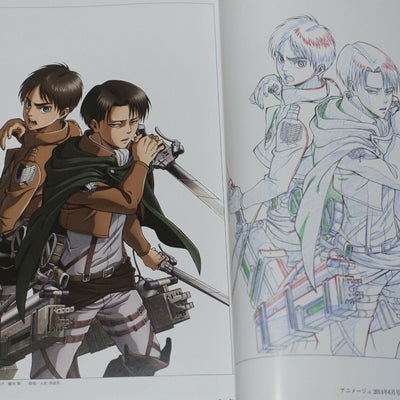 WIT STUDIO Attack on Titan Illustration Art Book vol.1 & 2 Set