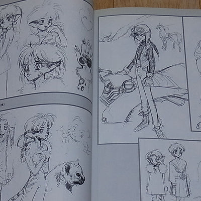 NOBUTERU YUUKI YUKI ESCAFLOWNE Anime & Design works Collection Book 130page