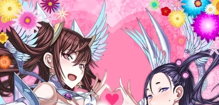 Raita Absolute Girl Absolute Whiteness Magical Girl 51x72 cm Tapestry Wall Scroll  Erika & Yui