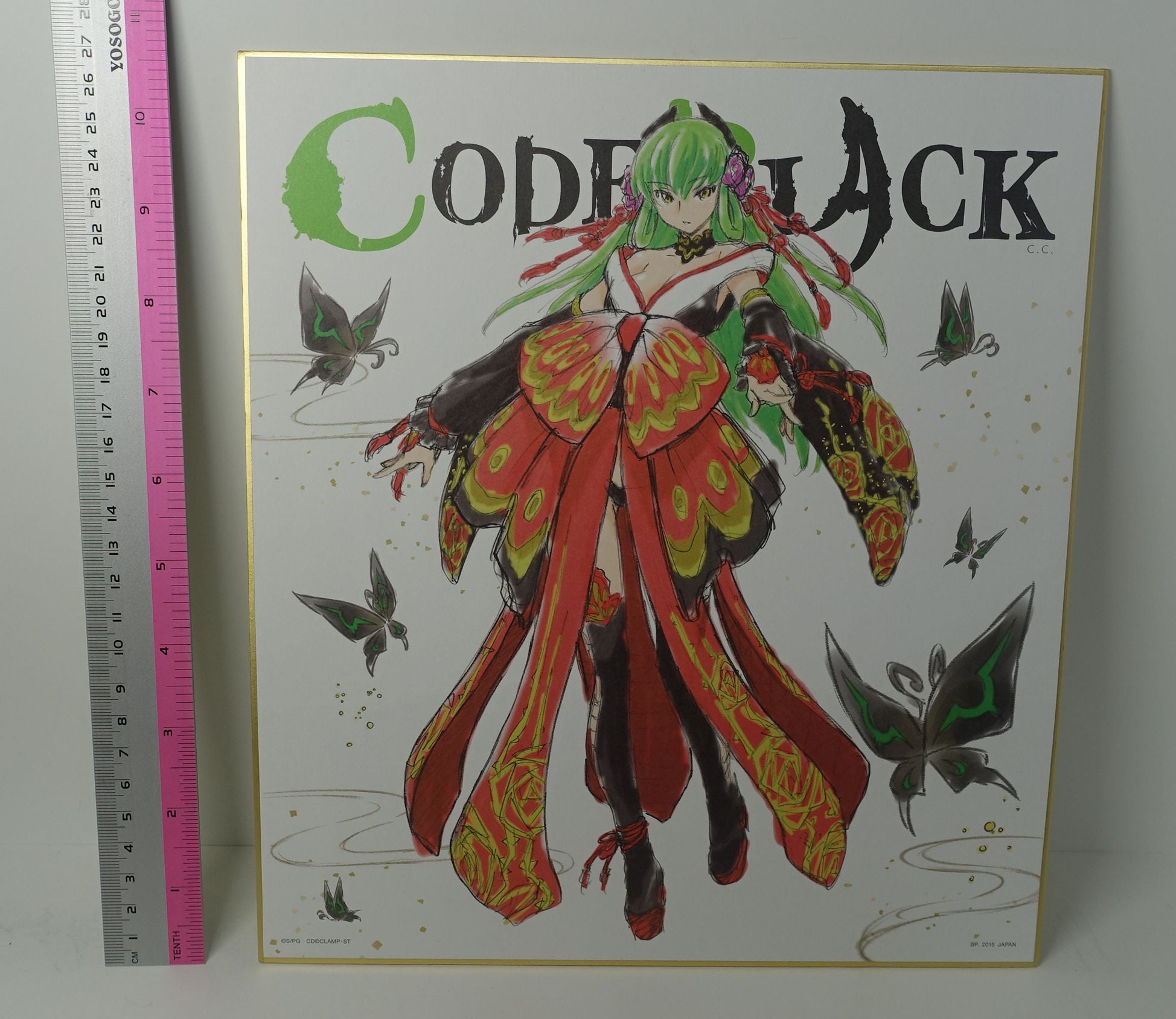 Code Geass Code Black Shikishi Art Board 27x24cm C.C.
