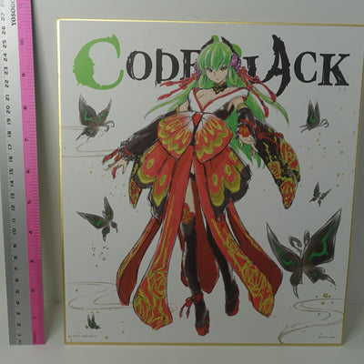 Code Geass Code Black Shikishi Art Board 27x24cm C.C.