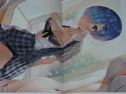 Makarontaitei Re Zero Fan Color Art Book Re Rem Chan rakugaki hon 2