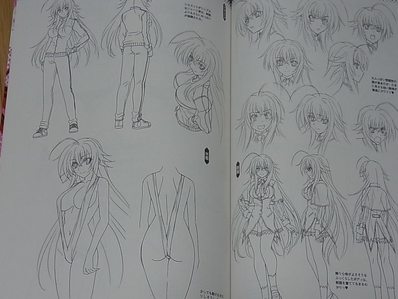 High School D X D Visual & Character Setting Art Book Waku Waku Harem Book