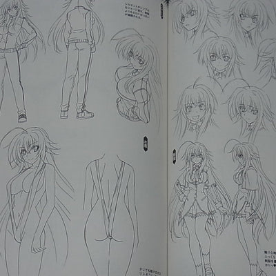 High School D X D Visual & Character Setting Art Book Waku Waku Harem Book