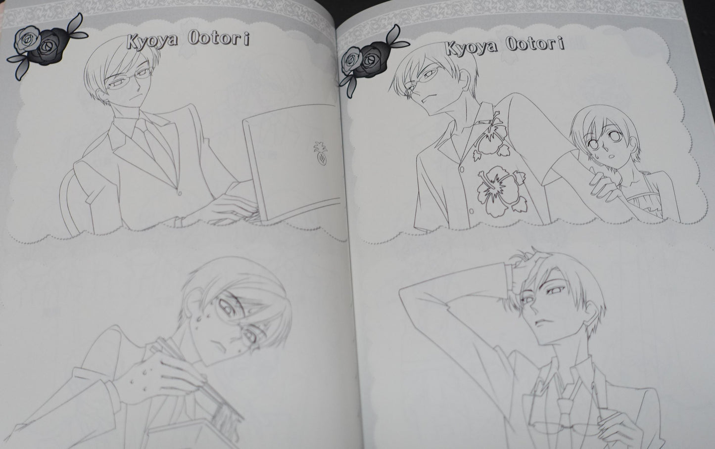 Animation Ouran High School Host Club Setting Key Frame Art Book