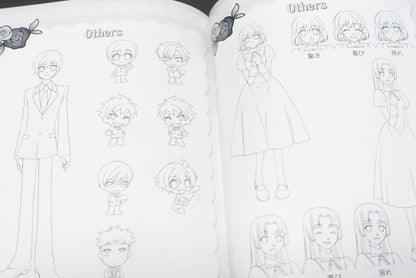 Animation Ouran High School Host Club Setting Key Frame Art Book