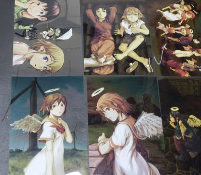 serial experiments lain 25th Aniv Event Goods 21x30cm Clear PVC Poster 18 pieces Set