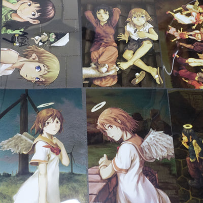 serial experiments lain 25th Aniv Event Goods 21x30cm Clear PVC Poster 18 pieces Set