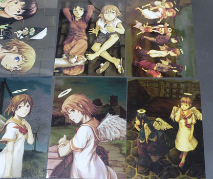 serial experiments lain 25th Aniv Event Goods 21x30cm Clear PVC Poster 18 pieces Set
