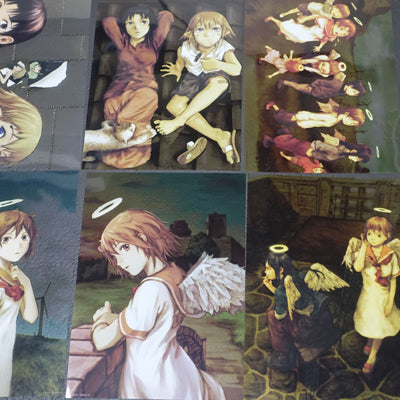 serial experiments lain 25th Aniv Event Goods 21x30cm Clear PVC Poster 18 pieces Set