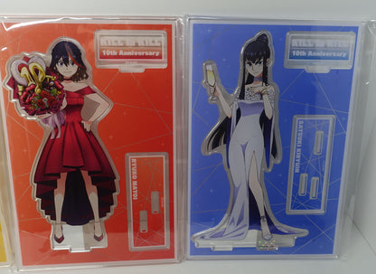 Kill la Kill 10th Aniv Acrylic Stand Figure Set Tower Record Exclusive Ryuko Mako Satsuki