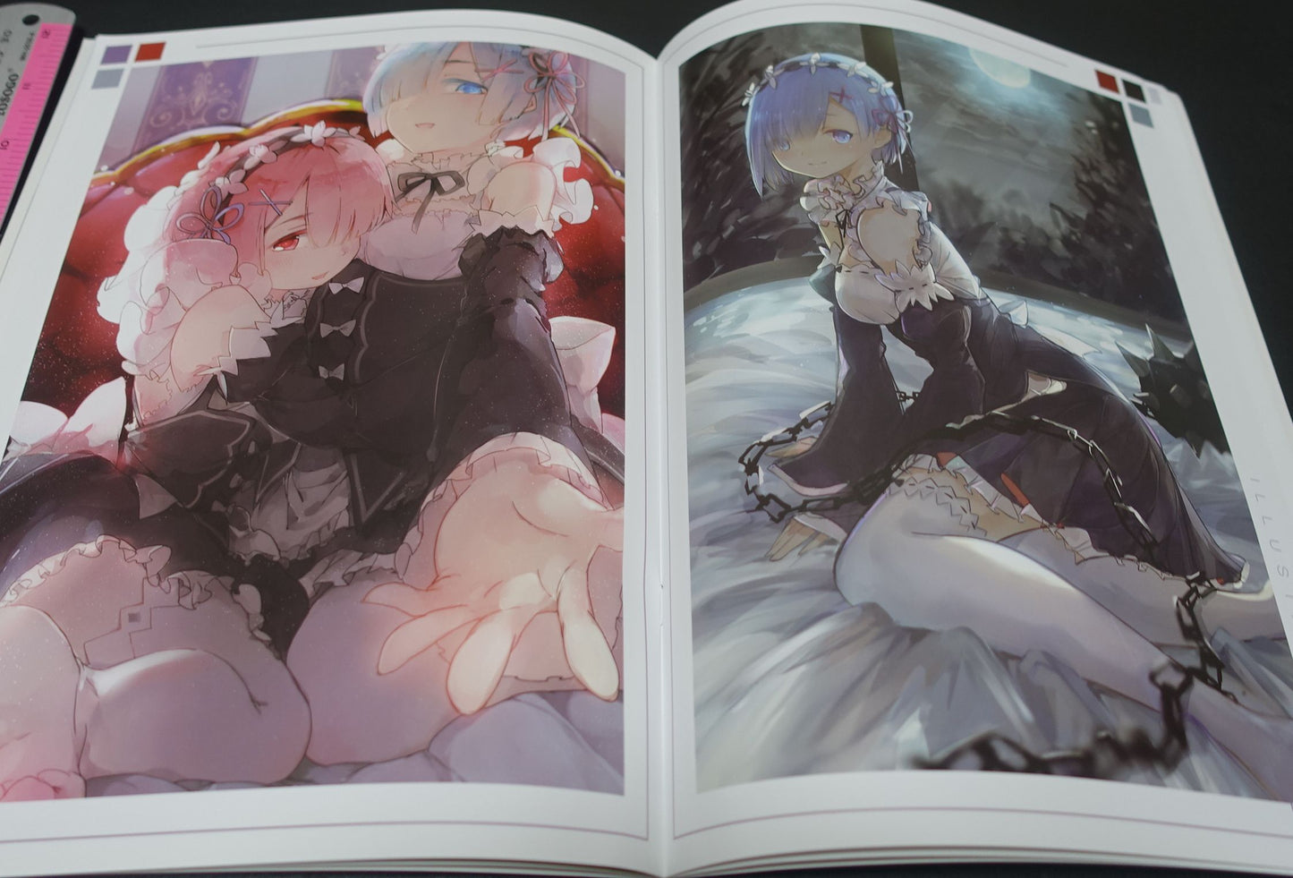 Kochoukoukou Re Zero Rem & RAM Color Fan Art Book IF LIFE IN A DIFFERENT WORLD FROM ZERO