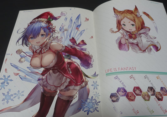 77gl Re Zero & SAO Color Fan Art Book LIFE IS FANTASY