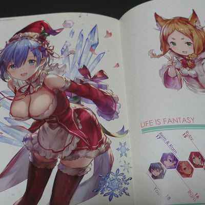 77gl Re Zero & SAO Color Fan Art Book LIFE IS FANTASY