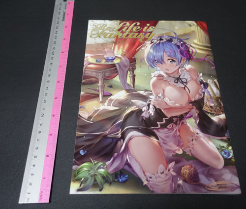 77gl Re Zero & Konosuba etc Color Fan Art Book Re LIFE IS FANTASY