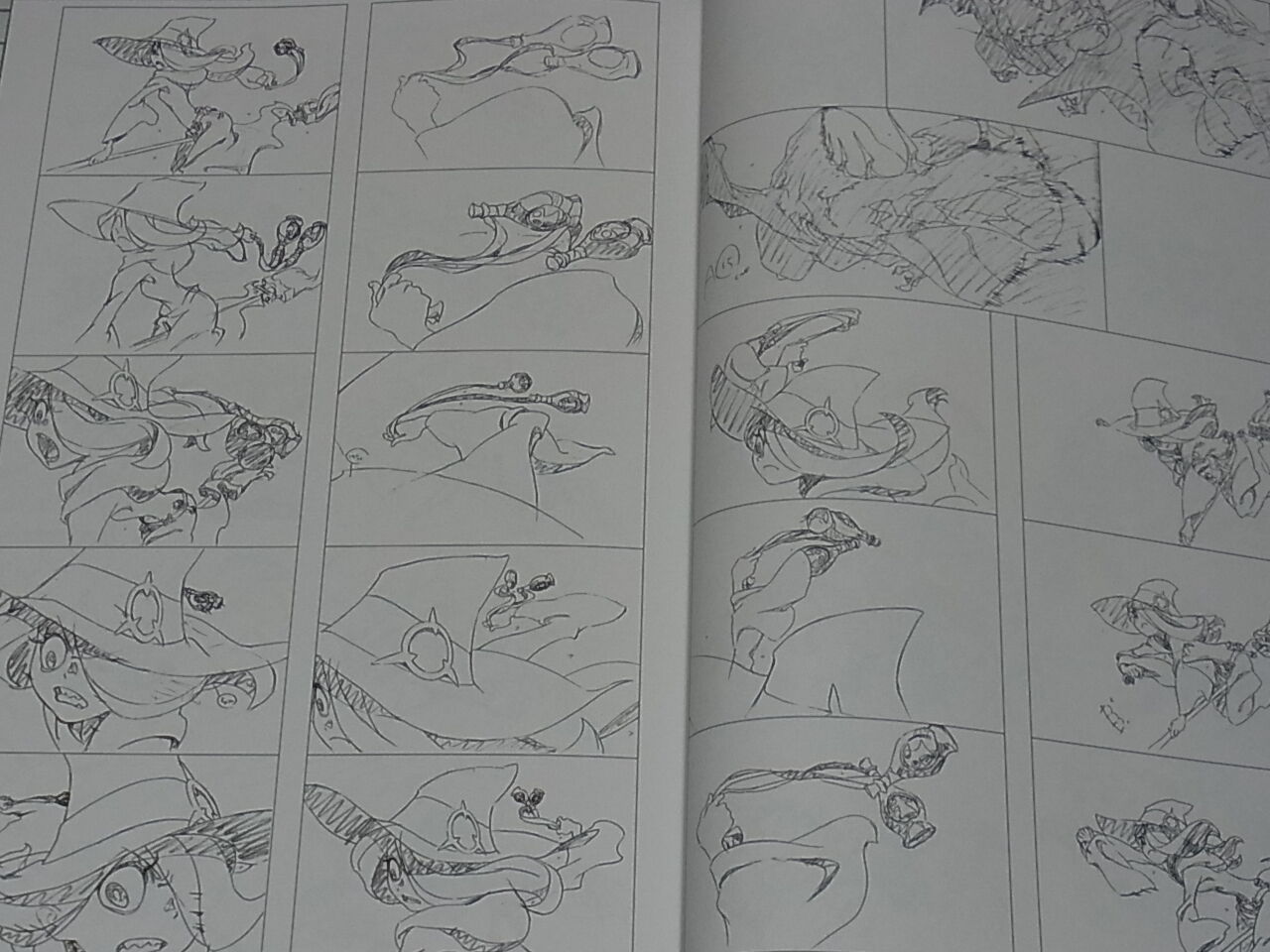 TAKAFUMI HORI KEY ANIMATION NOTE Little Witch Academia KLK Steaven Universe 