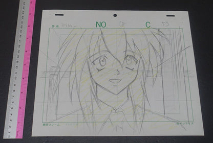Raw Key Frame & Rayout Art Sheet Outlaw Star Melfina Japanese Animation 