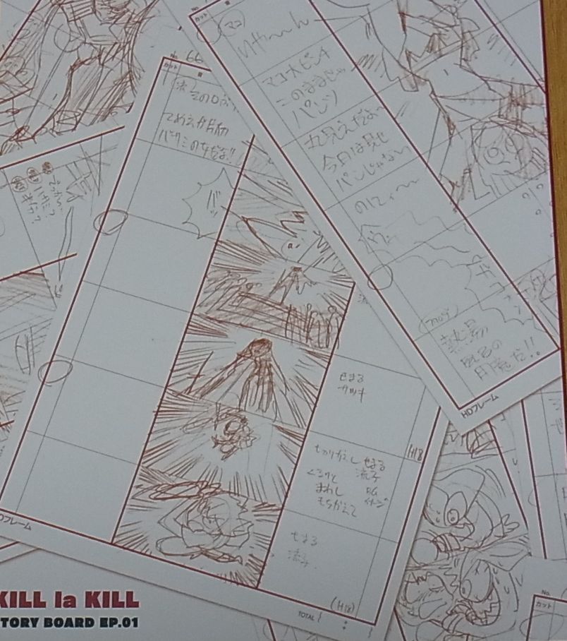 Kill la Kill episode 01 Story Board Book RARE 