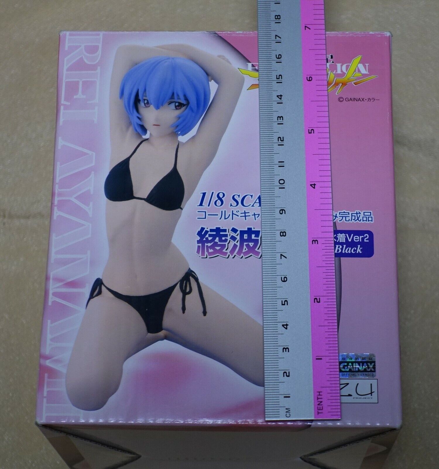3-7 das AIZU Evangelion Rei Ayanami Cold Casting 1/8 Figure Black Bikini Ver 