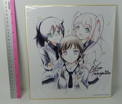 Watamote 10th Aniv Printed Shikishi Art Board Kuro Yuri Nemo 