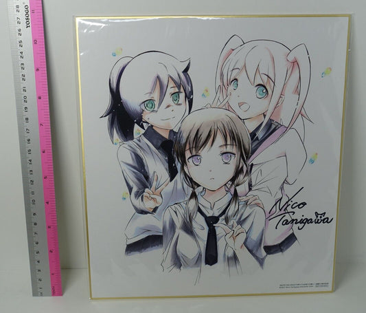 Watamote 10th Aniv Printed Shikishi Art Board Kuro Yuri Nemo 