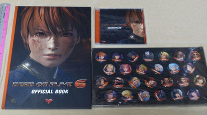 Dead or Alive 6 Art Book Sound Track CD Steel Badge Set 