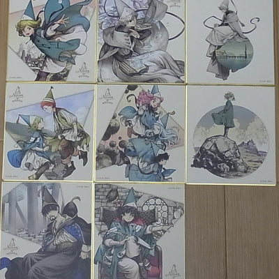 Kamome Shirahama ATELIER OF WITCH HAT Shikishi Art Board Complete 8 Set 