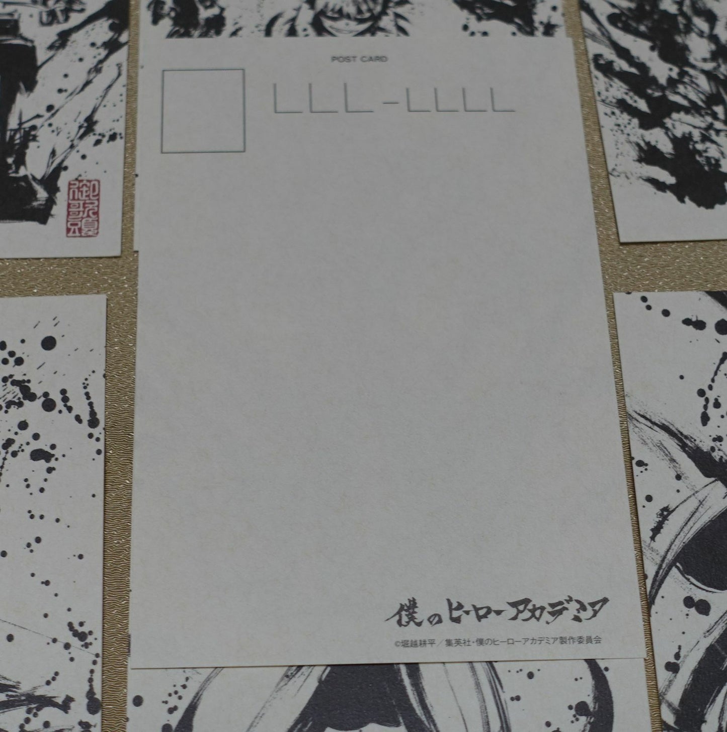 My Hero Academia Japanese Paper Post Card Watercolor Art 7 pieces set 