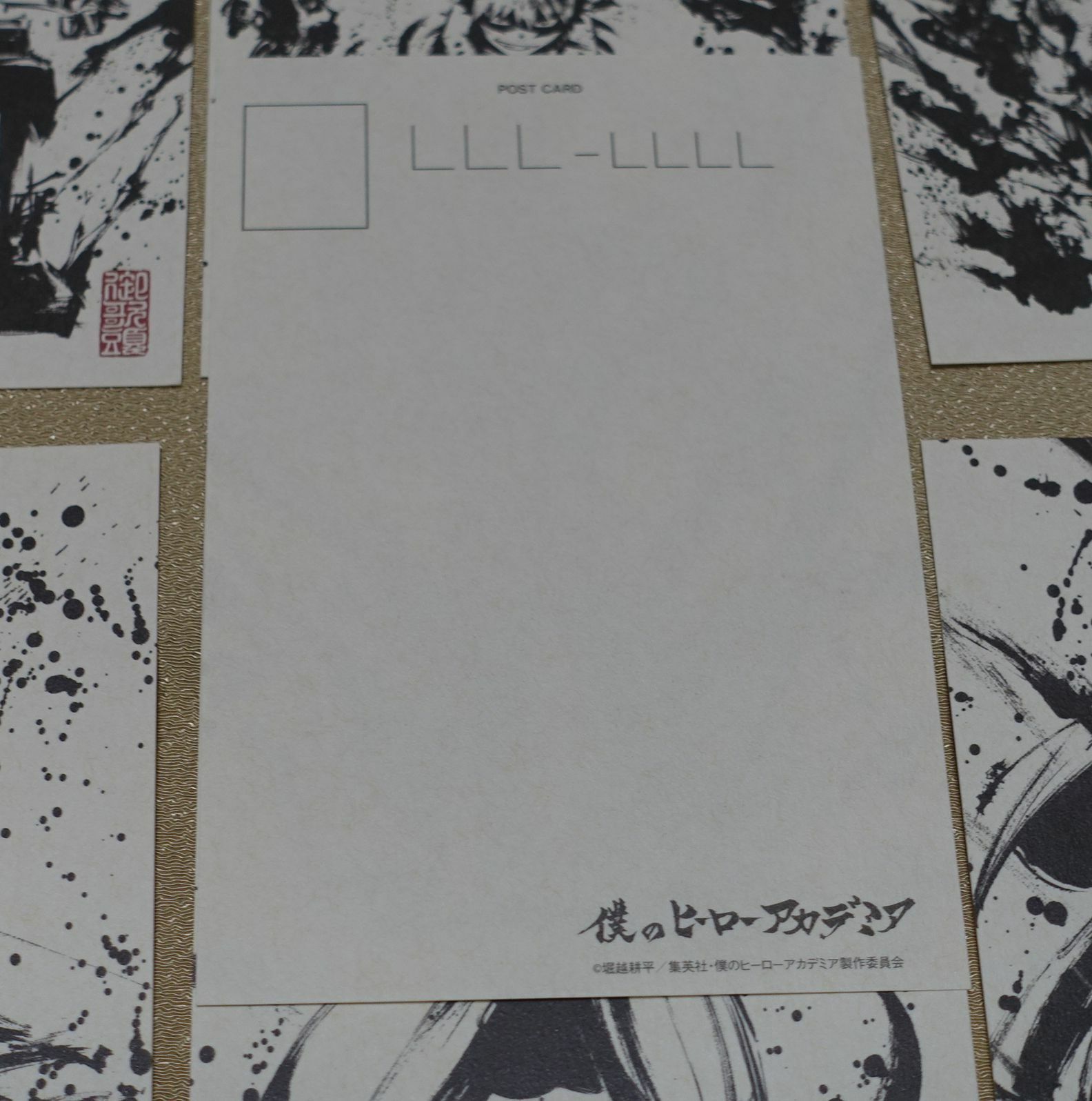 My Hero Academia Japanese Paper Post Card Watercolor Art 7 pieces set 