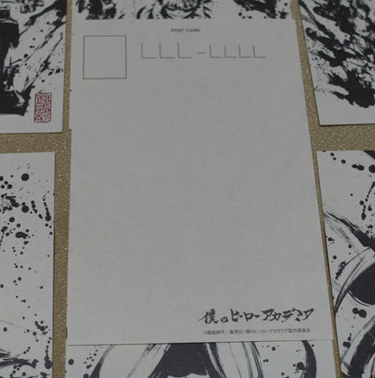 My Hero Academia Japanese Paper Post Card Watercolor Art 7 pieces set 