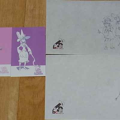 Little Witch Academia Characters 14 Post card 2 Envelope 2 Business card SET 