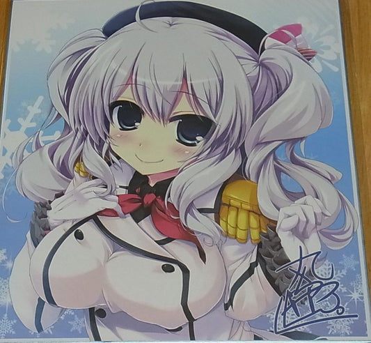 Maruchan Kantai Collection Kashima Fan Art Shikishi Board 27 x 24 cm Kancolle 