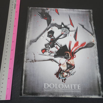 DEINO ORIGINAL ILLUSTRATION ART WORK BOOK DOLOMITE Calne Ca 