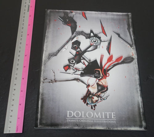DEINO ORIGINAL ILLUSTRATION ART WORK BOOK DOLOMITE Calne Ca 