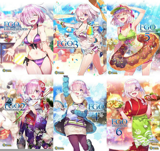 ReDrop Fate FGO Color Fan Art Book FGO Illustrations 1-6 Complete Set 