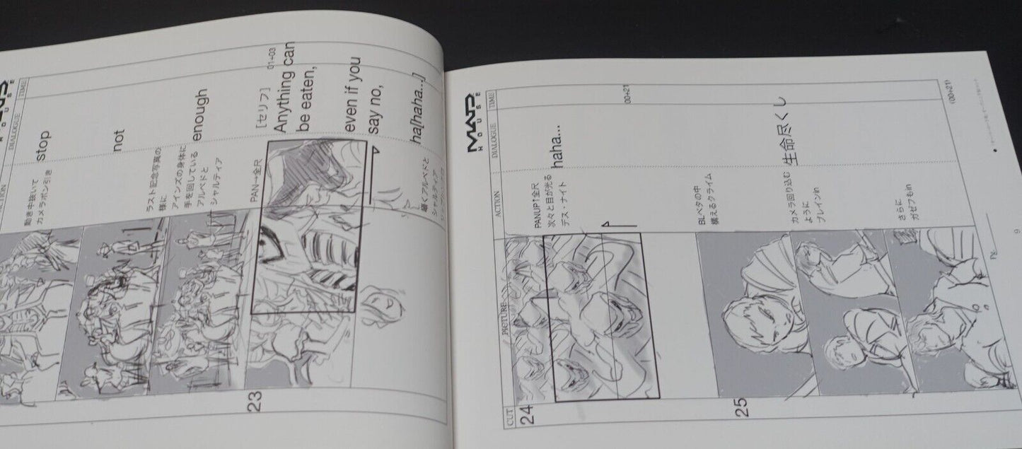 MAD HOUSE Animation Overlord 3 Story Board & Key Frame Art Book 