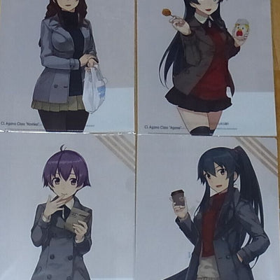Kantai Collection PVC Art Sheet Clear File 4pieces Set Agano Type Sisters 