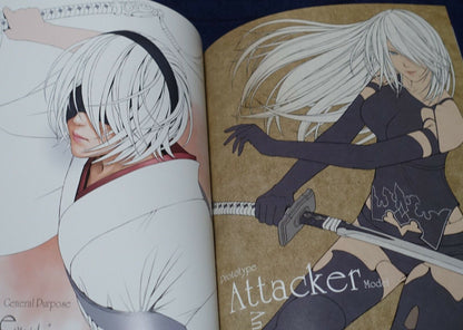 Castlism NieR Fan Art Book NieR Automata GIRLS ILLUSTRATIONS1 & 2 Set 