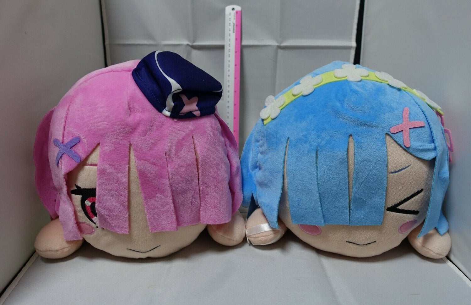 Re:Zero Flight Attendant Ram and Angel Rem Big Plush Doll Plushie Stuffed 
