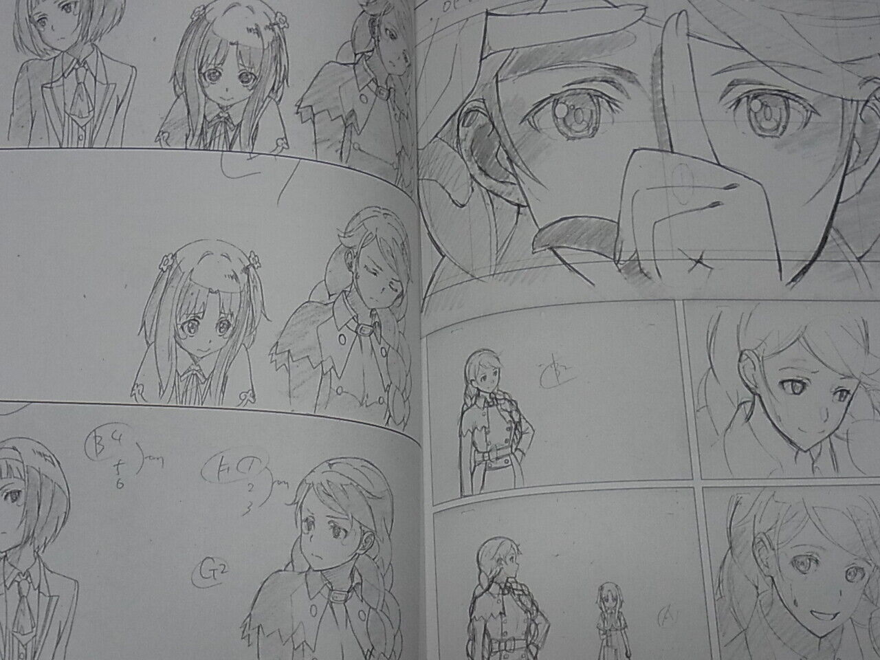 Shingo Adachi Animation Galileidonna Design & Key Frame Art Book with autograph 