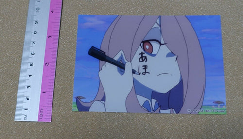 Little Witch Academia Sucy Bromaid Card Aho on Cheek 