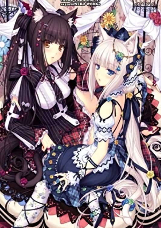 Neko Works Sayori Nekopara A1 Size Tapestry Neko Paradise Chocola & Vanilla 