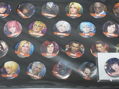 DEAD OR ALIVE 6 Steel Button Badge 25 Set & extra Nyotengu Badge DOA6 