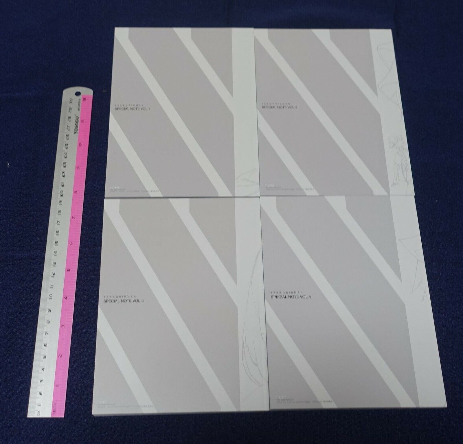 SSSS.GRIDMAN Key Frame & Story Board Art & Design Work Book Vol.1-4 Complete Set 