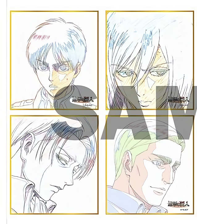 WIT STUDIO Attack on Titan Season3 Print Shikishi Art Board Set C97 
