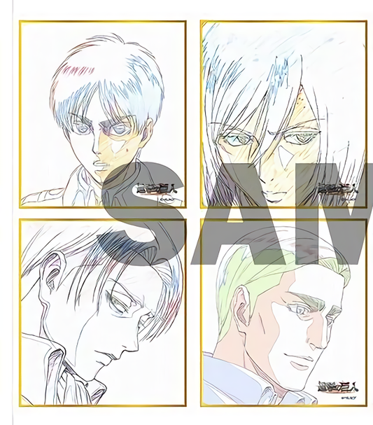 WIT STUDIO Attack on Titan Season3 Print Shikishi Art Board Set C97 