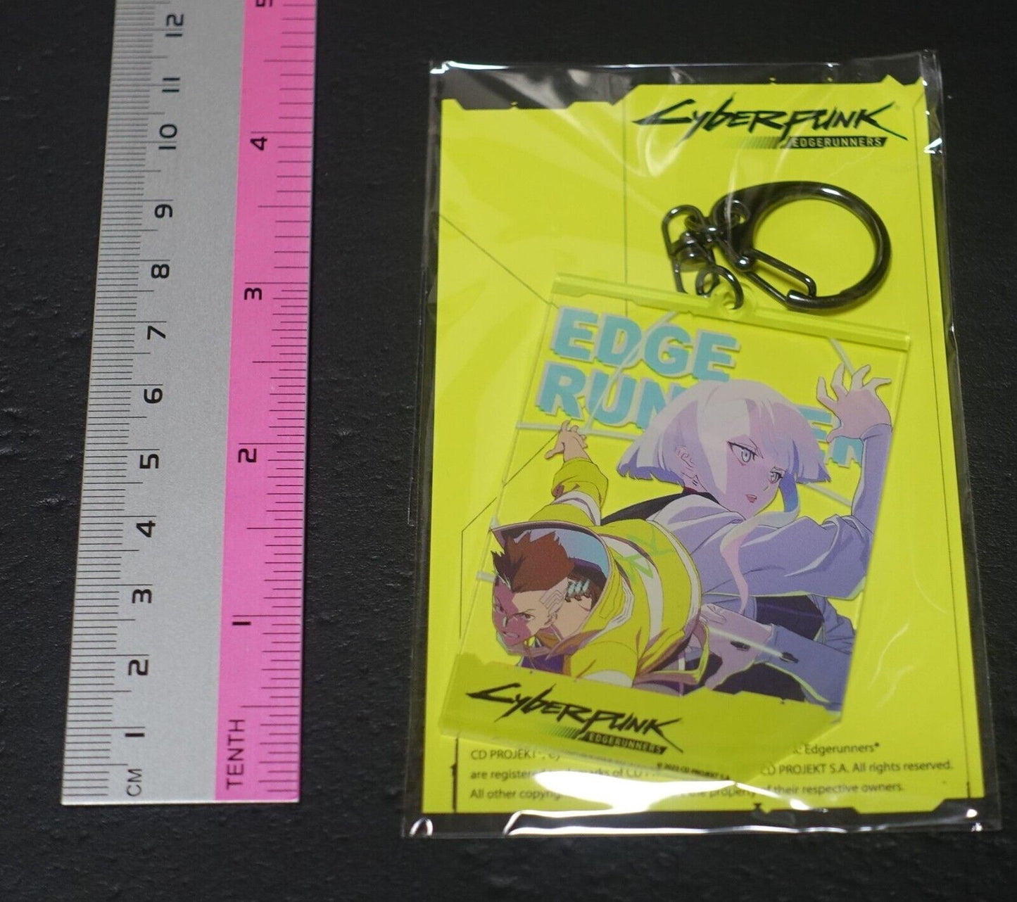 Cyberpunk Edgerunners Exhibition Event Item Acrylic Key Chain DAVID & LUCY 