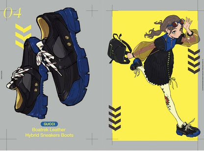 C99 atmosphere tarou2 Sneaker & Girls Color Art Book TAROU'S KICKS 1-3 